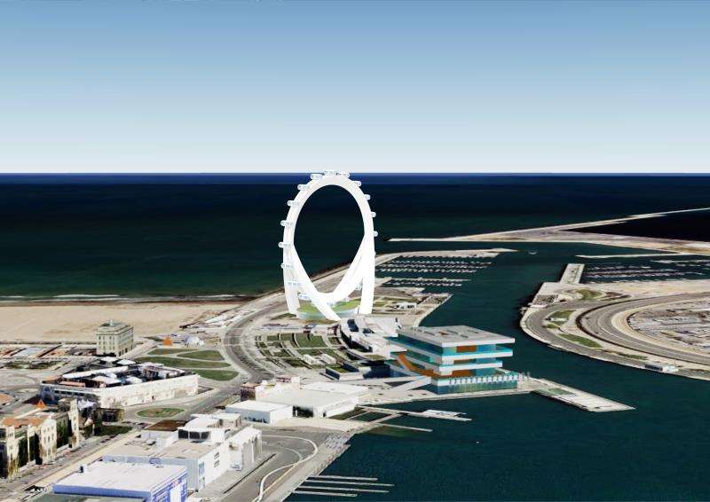 Una imagen de la futura noria, facilitada por la empresa. EFE/Archivo Una imagen de la futura noria, facilitada por la empresa. EFE/Archivo
